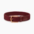 Burgundy Woven Belt - Aldereth Belts