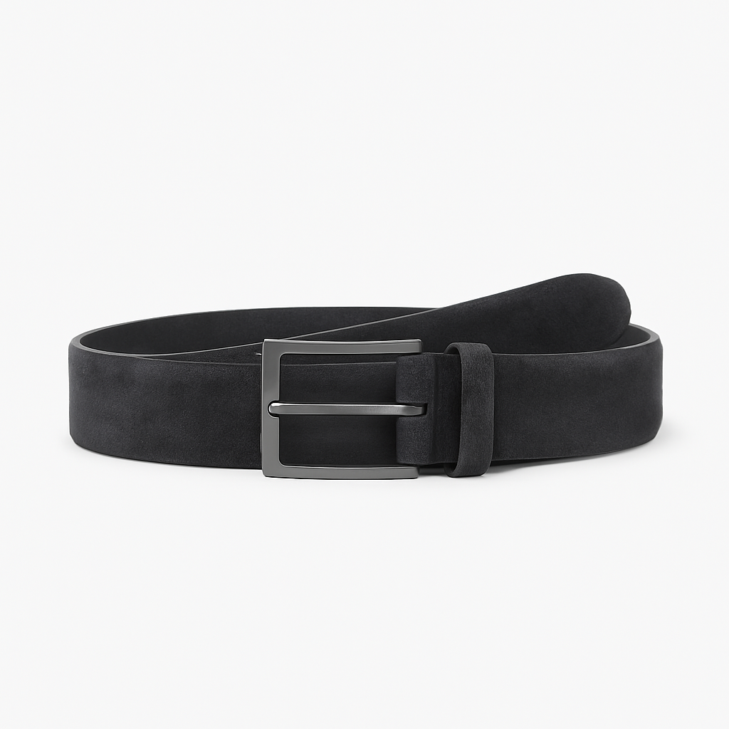 Coal Suede Belt