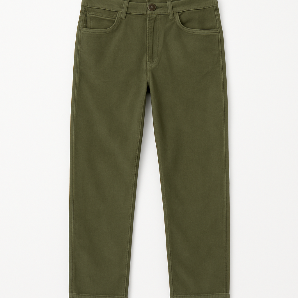 Olive Corduroy Trousers - Aldereth Pants