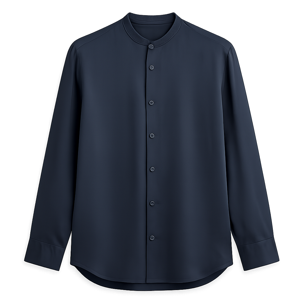 Silk Mandarin Shirt